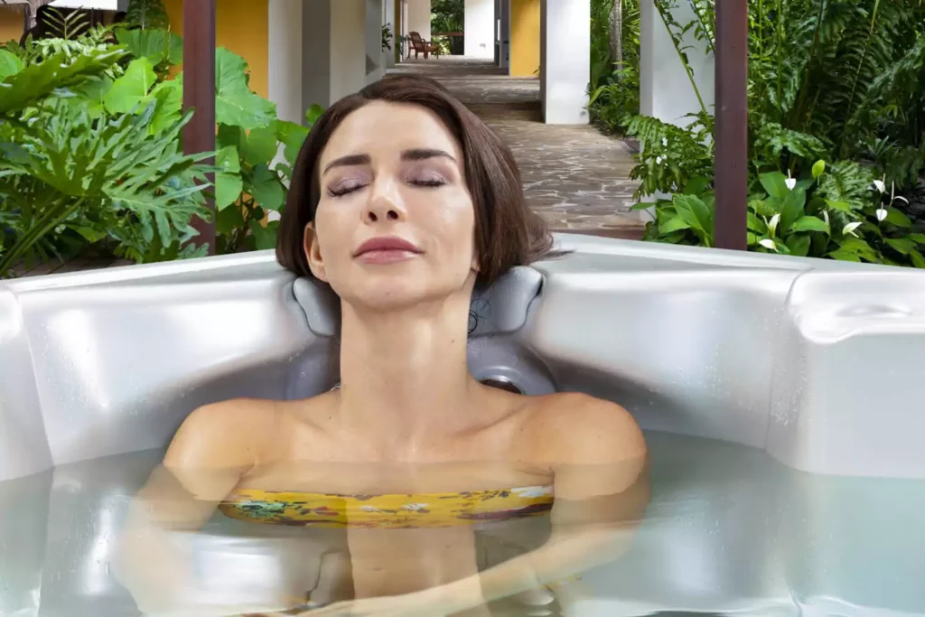 woman relaxing in spa